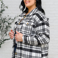 Kate Plaid Jacket in Black & White-Layers-Ave Shops-[option4]-[option5]-[option6]-[option7]-[option8]-Shop-Boutique-Clothing-for-Women-Online