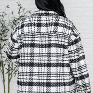 Kate Plaid Jacket in Black & White-Layers-Ave Shops-[option4]-[option5]-[option6]-[option7]-[option8]-Shop-Boutique-Clothing-for-Women-Online