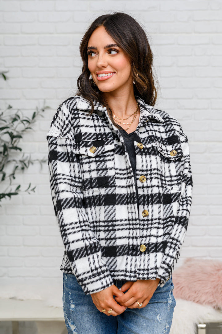 Kate Plaid Jacket in Black & White-Layers-Ave Shops-[option4]-[option5]-[option6]-[option7]-[option8]-Shop-Boutique-Clothing-for-Women-Online