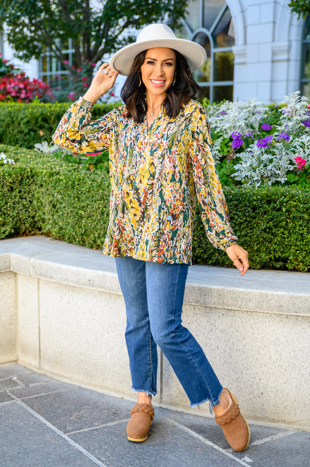 Lilly Ann Floral Print Blouse-Womens-Ave Shops-[option4]-[option5]-[option6]-[option7]-[option8]-Shop-Boutique-Clothing-for-Women-Online