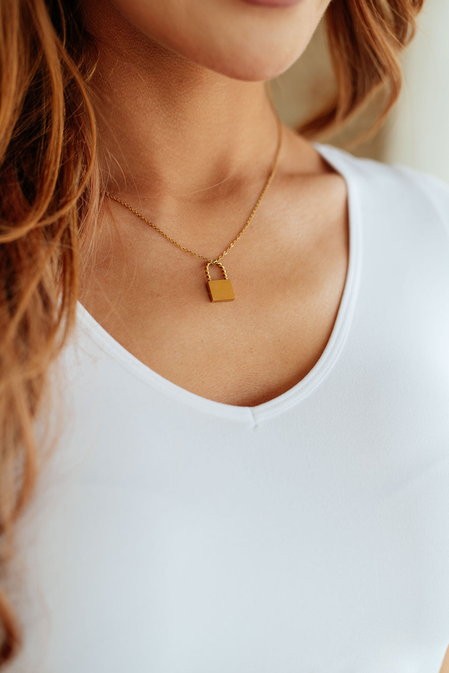 Lock it Up Lock Pendant Necklace-Accessories-Ave Shops-[option4]-[option5]-[option6]-[option7]-[option8]-Shop-Boutique-Clothing-for-Women-Online