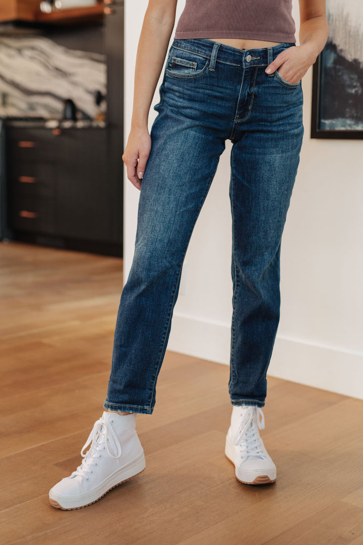 Judy Blue London Midrise Cuffed Boyfriend Jeans-Womens-Ave Shops-[option4]-[option5]-[option6]-[option7]-[option8]-Shop-Boutique-Clothing-for-Women-Online