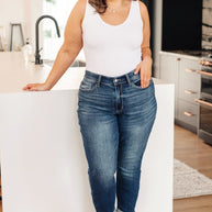 Judy Blue London Midrise Cuffed Boyfriend Jeans-Womens-Ave Shops-[option4]-[option5]-[option6]-[option7]-[option8]-Shop-Boutique-Clothing-for-Women-Online