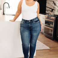 Judy Blue London Midrise Cuffed Boyfriend Jeans-Womens-Ave Shops-[option4]-[option5]-[option6]-[option7]-[option8]-Shop-Boutique-Clothing-for-Women-Online