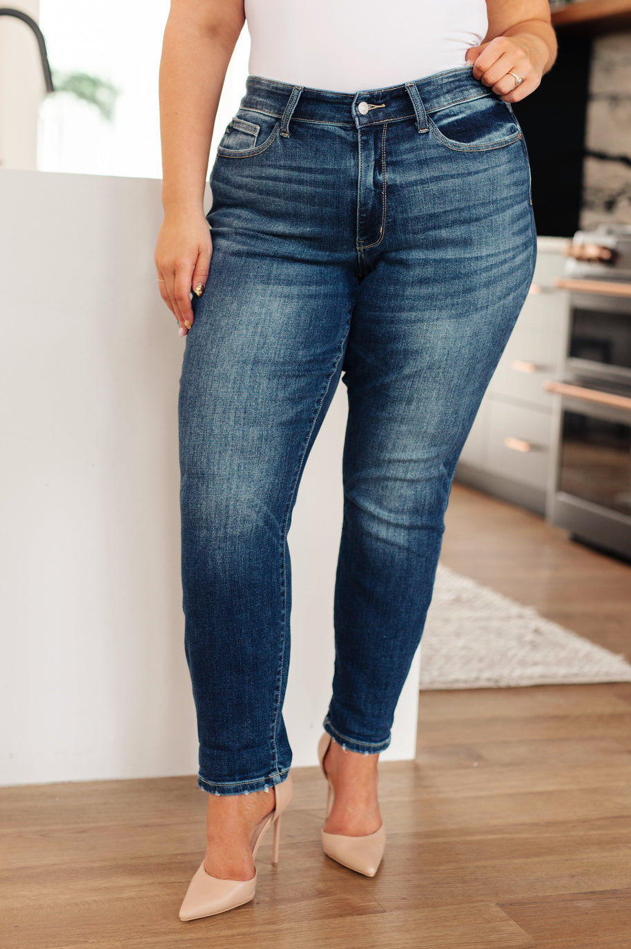 Judy Blue London Midrise Cuffed Boyfriend Jeans-Womens-Ave Shops-[option4]-[option5]-[option6]-[option7]-[option8]-Shop-Boutique-Clothing-for-Women-Online