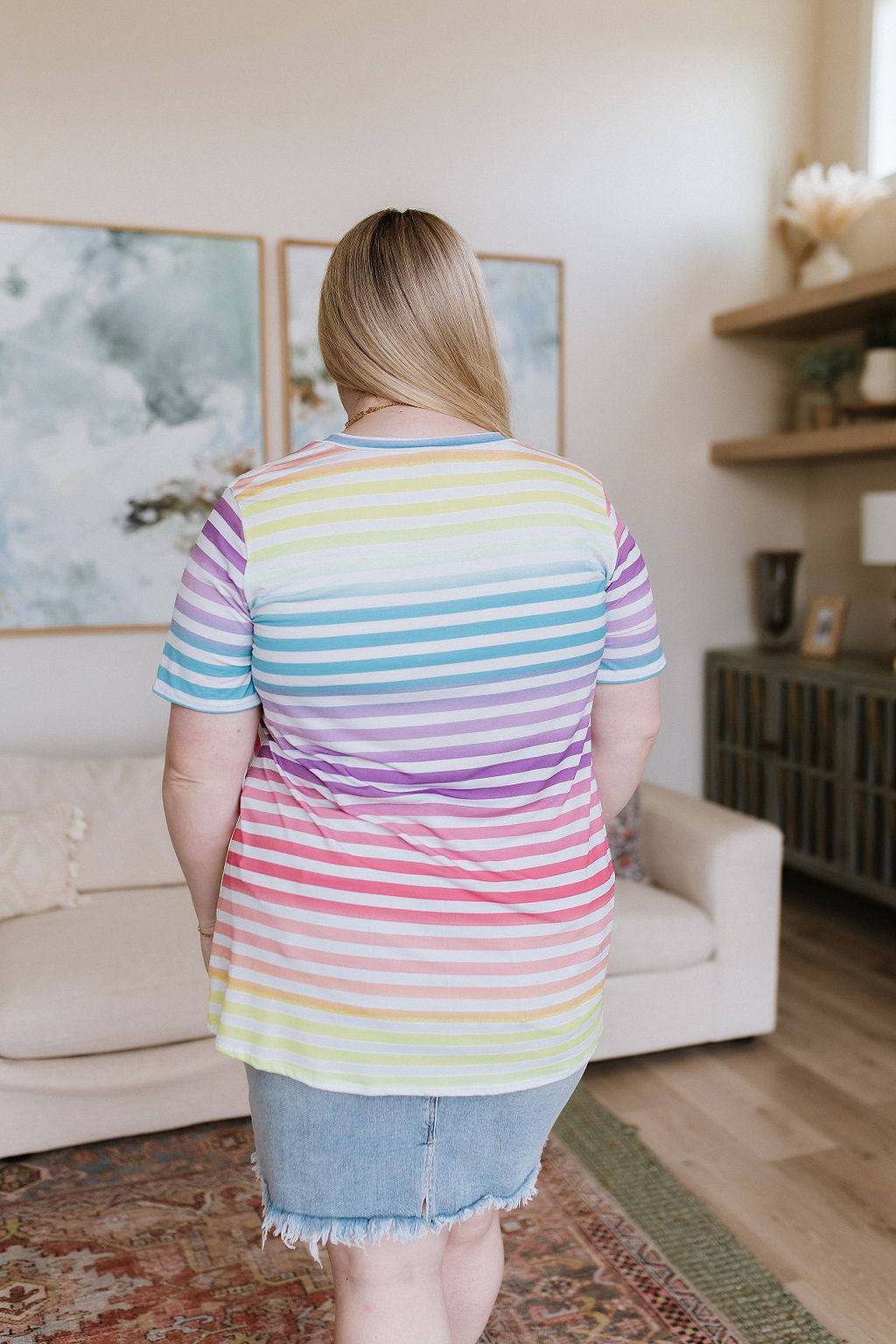 Looking for Rainbows V-Neck Striped Top-Womens-Ave Shops-[option4]-[option5]-[option6]-[option7]-[option8]-Shop-Boutique-Clothing-for-Women-Online