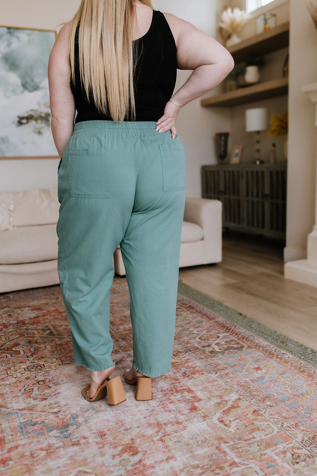 Love Me Dearly High Waisted Pants in Jade-Bottoms-Ave Shops-[option4]-[option5]-[option6]-[option7]-[option8]-Shop-Boutique-Clothing-for-Women-Online