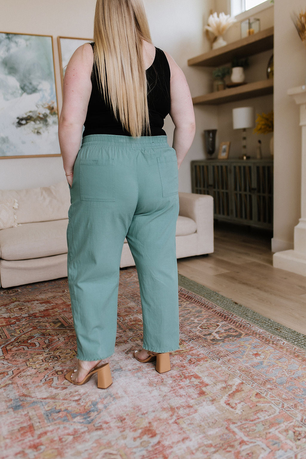 Love Me Dearly High Waisted Pants in Jade-Bottoms-Ave Shops-[option4]-[option5]-[option6]-[option7]-[option8]-Shop-Boutique-Clothing-for-Women-Online