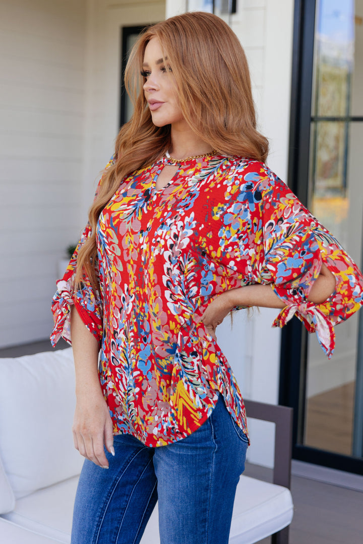 Not So Silly Keyhole Neckline Blouse-Womens-Ave Shops-[option4]-[option5]-[option6]-[option7]-[option8]-Shop-Boutique-Clothing-for-Women-Online