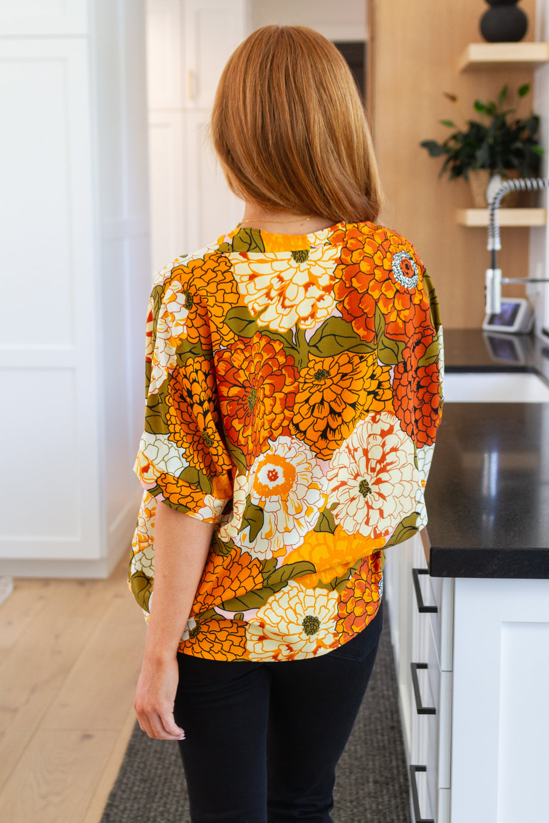 Picking Blooms Blouse in Amber Mix-Tops-Ave Shops-[option4]-[option5]-[option6]-[option7]-[option8]-Shop-Boutique-Clothing-for-Women-Online