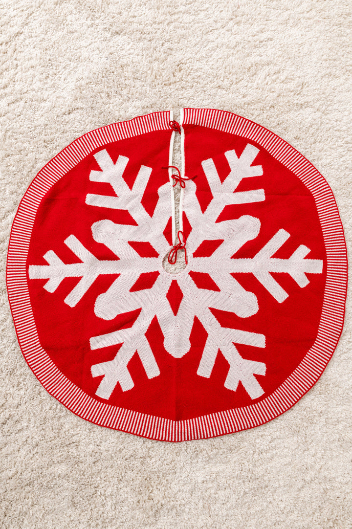 Snowflake Knit Tree Skirt-Womens-Ave Shops-OS-[option4]-[option5]-[option6]-[option7]-[option8]-Shop-Boutique-Clothing-for-Women-Online