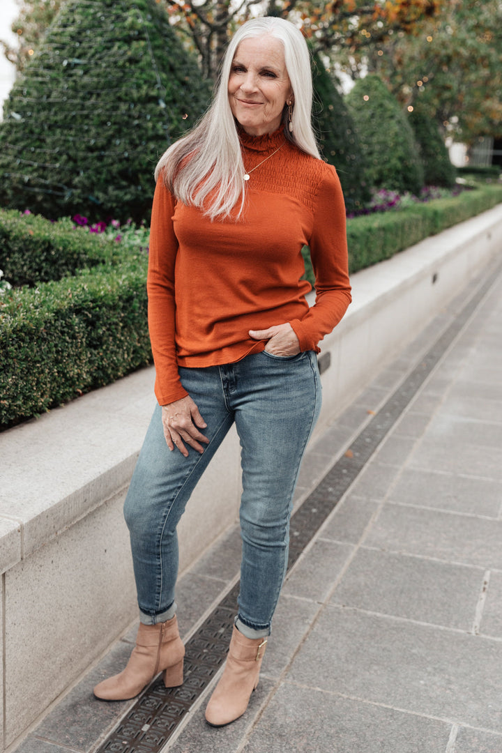 Stylin Girl Turtleneck in Rust-Womens-Ave Shops-[option4]-[option5]-[option6]-[option7]-[option8]-Shop-Boutique-Clothing-for-Women-Online
