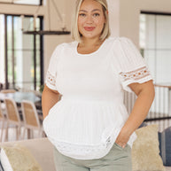 Sweet Sister Peplum Blouse-Tops-Ave Shops-[option4]-[option5]-[option6]-[option7]-[option8]-Shop-Boutique-Clothing-for-Women-Online