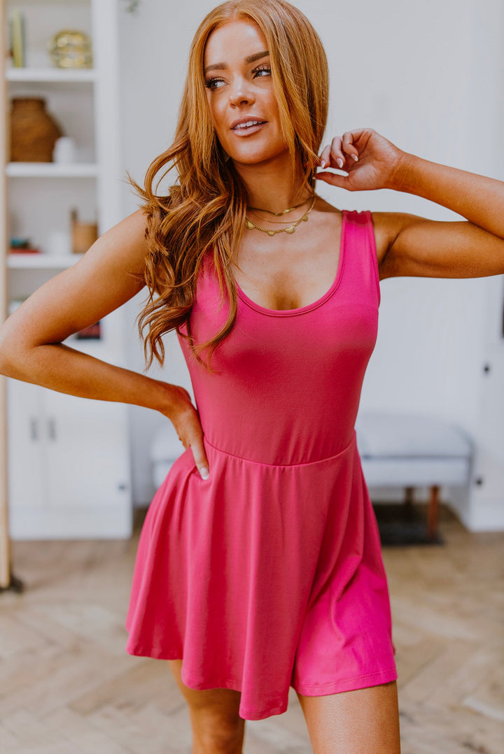 Think Pink Sleeveless Skort Dress-Womens-Ave Shops-[option4]-[option5]-[option6]-[option7]-[option8]-Shop-Boutique-Clothing-for-Women-Online