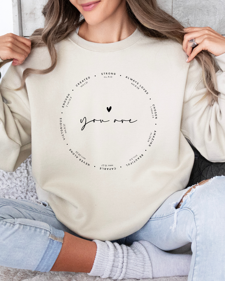 YOU ARE POSITIVE VIBES SWEATSHIRT-LL-[option4]-[option5]-[option6]-[option7]-[option8]-Shop-Boutique-Clothing-for-Women-Online