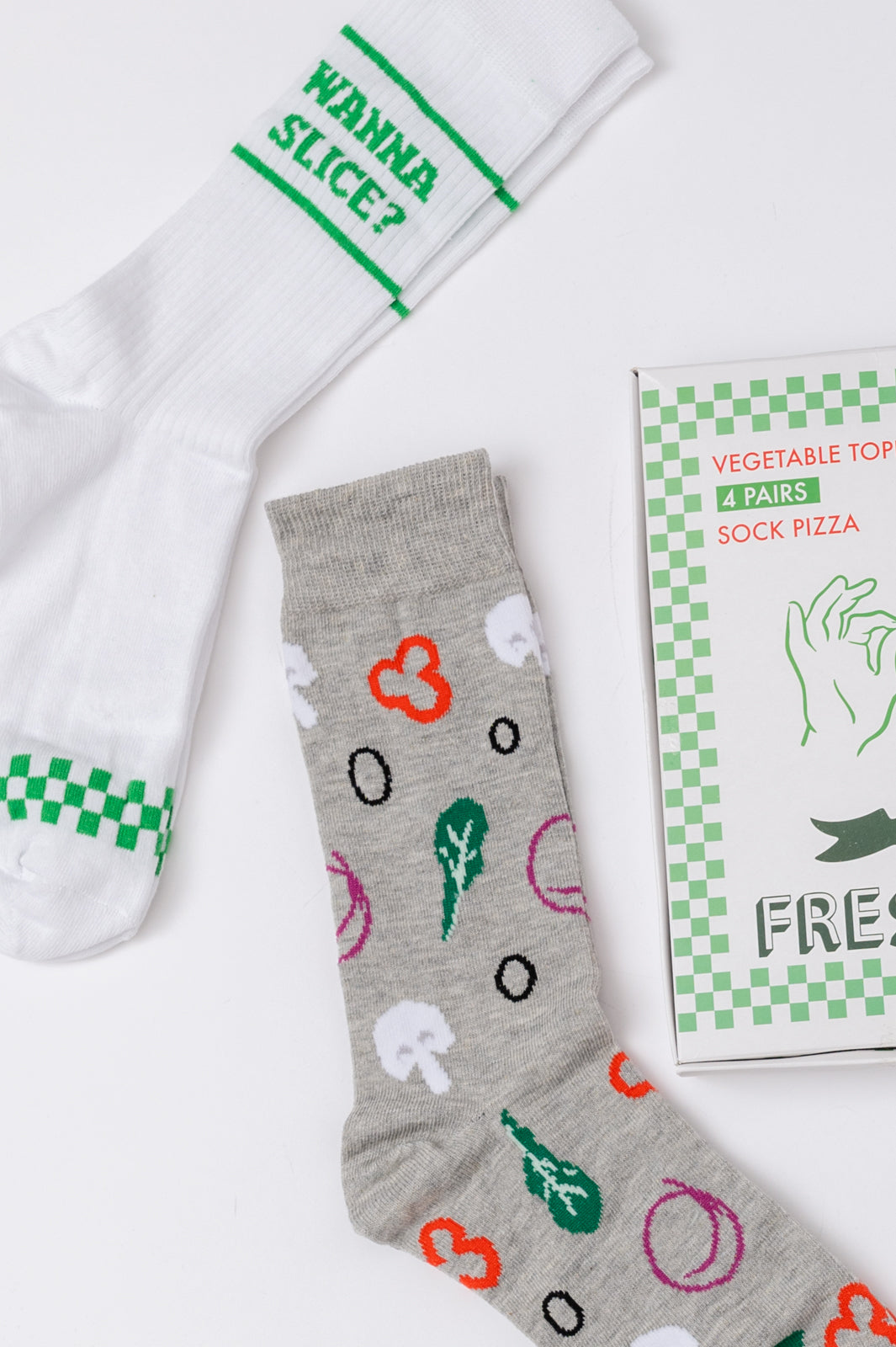 Veggie Pizza Sock Set-Womens-Ave Shops-OS-[option4]-[option5]-[option6]-[option7]-[option8]-Shop-Boutique-Clothing-for-Women-Online