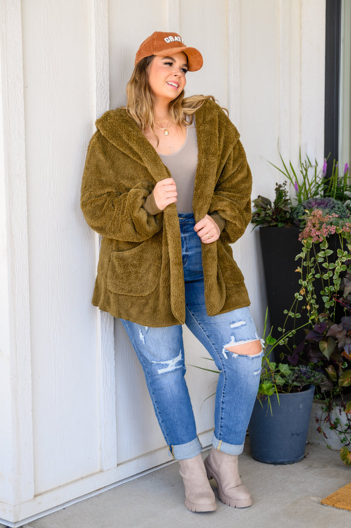 Where's My Coffee Cardigan in Olive-Womens-Ave Shops-[option4]-[option5]-[option6]-[option7]-[option8]-Shop-Boutique-Clothing-for-Women-Online