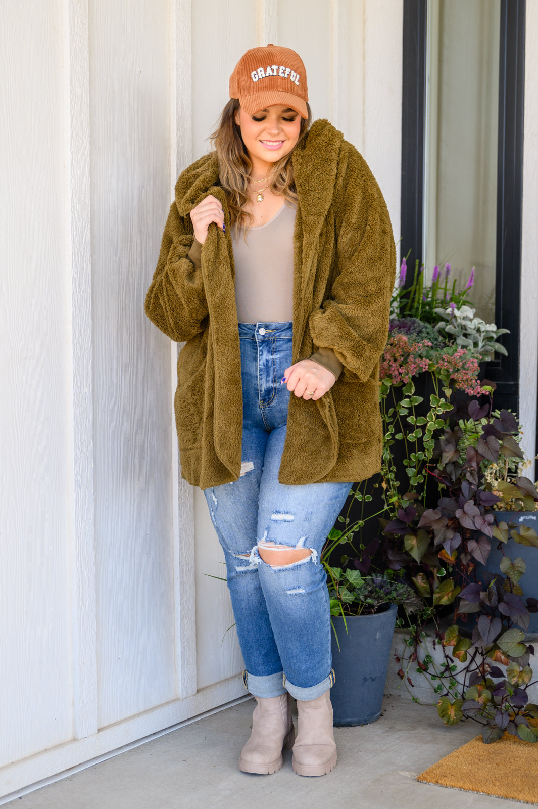 Where's My Coffee Cardigan in Olive-Womens-Ave Shops-[option4]-[option5]-[option6]-[option7]-[option8]-Shop-Boutique-Clothing-for-Women-Online