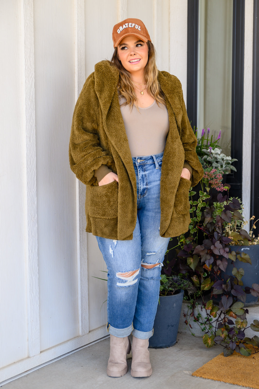 Where's My Coffee Cardigan in Olive-Womens-Ave Shops-[option4]-[option5]-[option6]-[option7]-[option8]-Shop-Boutique-Clothing-for-Women-Online