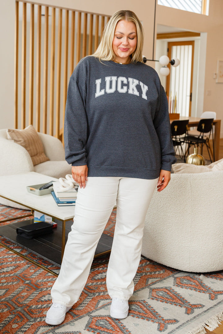 Your Lucky Crew Neck Sweater-Womens-Ave Shops-[option4]-[option5]-[option6]-[option7]-[option8]-Shop-Boutique-Clothing-for-Women-Online