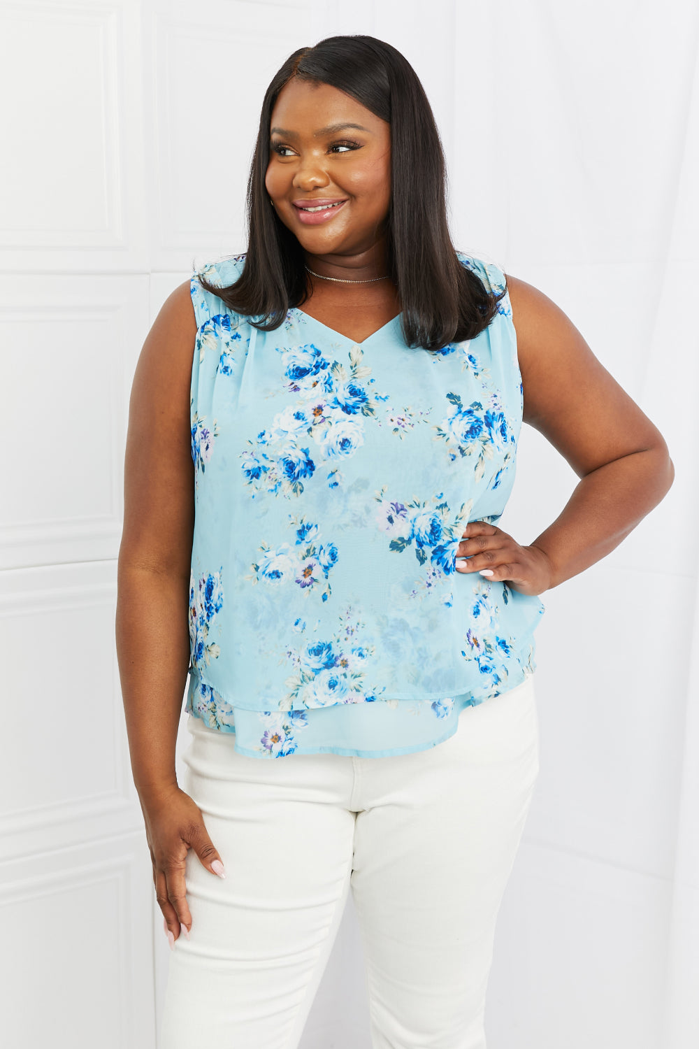 Sew In Love Off To Brunch Full Size Floral Tank Top-Trendsi-[option4]-[option5]-[option6]-[option7]-[option8]-Shop-Boutique-Clothing-for-Women-Online
