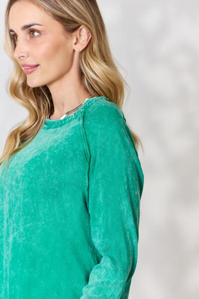 Zenana Round Neck Long Sleeve Top-Trendsi-[option4]-[option5]-[option6]-[option7]-[option8]-Shop-Boutique-Clothing-for-Women-Online