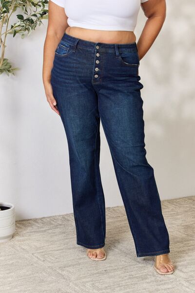 Kancan Mid Rise Flare Jeans-Trendsi-[option4]-[option5]-[option6]-[option7]-[option8]-Shop-Boutique-Clothing-for-Women-Online