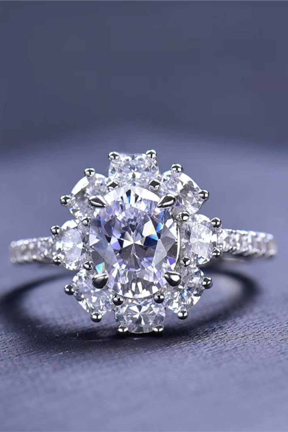 2 Carat Moissanite Floral 925 Sterling Silver Ring-Trendsi-[option4]-[option5]-[option6]-[option7]-[option8]-Shop-Boutique-Clothing-for-Women-Online