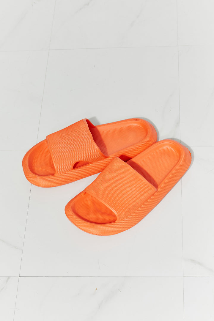 MMShoes Arms Around Me Open Toe Slide in Orange-Trendsi-[option4]-[option5]-[option6]-[option7]-[option8]-Shop-Boutique-Clothing-for-Women-Online