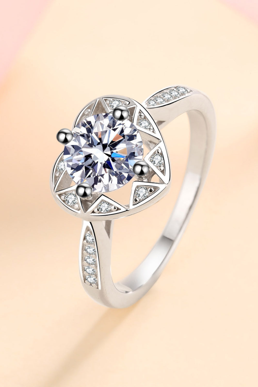 Moissanite Heart Ring-Trendsi-[option4]-[option5]-[option6]-[option7]-[option8]-Shop-Boutique-Clothing-for-Women-Online