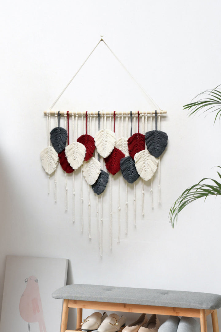 Hand-Woven Feather Macrame Wall Hanging-Trendsi-[option4]-[option5]-[option6]-[option7]-[option8]-Shop-Boutique-Clothing-for-Women-Online