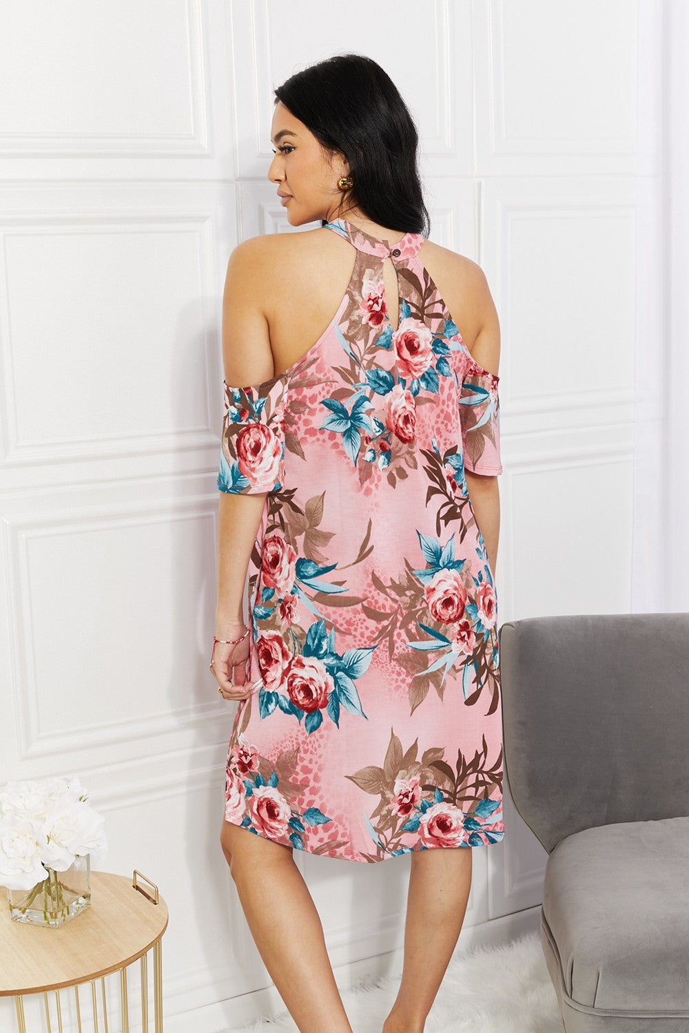 Sew In Love Fresh-Cut Flowers Cold-Shoulder Dress-Trendsi-[option4]-[option5]-[option6]-[option7]-[option8]-Shop-Boutique-Clothing-for-Women-Online