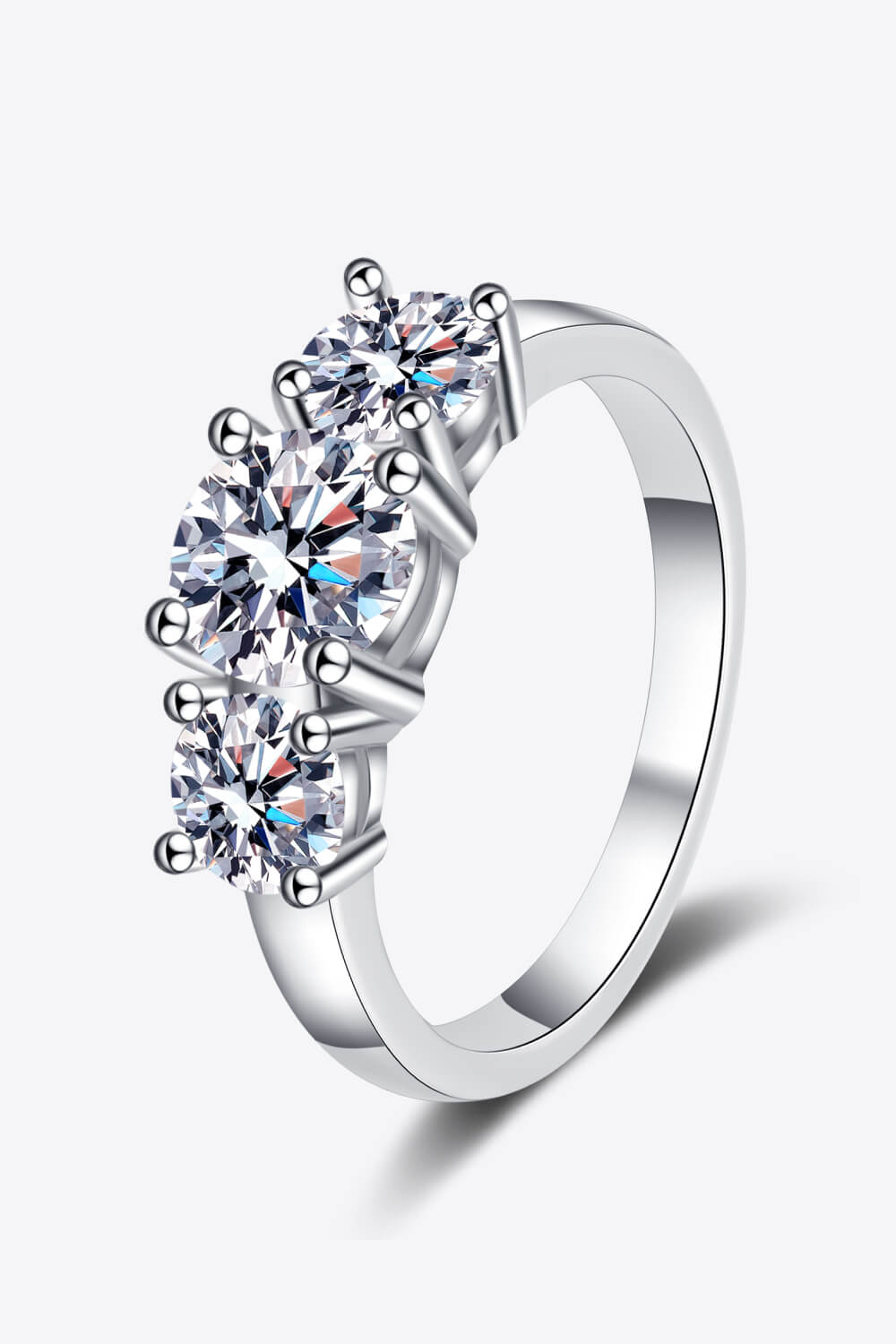 Stylish 925 Sterling Silver Moissanite Ring-Trendsi-[option4]-[option5]-[option6]-[option7]-[option8]-Shop-Boutique-Clothing-for-Women-Online