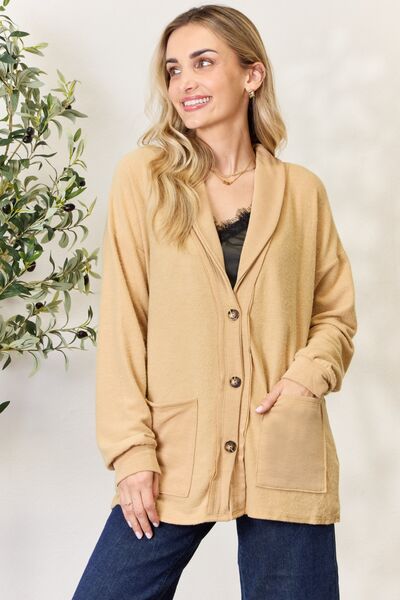 Heimish Button Up Long Sleeve Cardigan-Trendsi-Mustard-S-[option4]-[option5]-[option6]-[option7]-[option8]-Shop-Boutique-Clothing-for-Women-Online