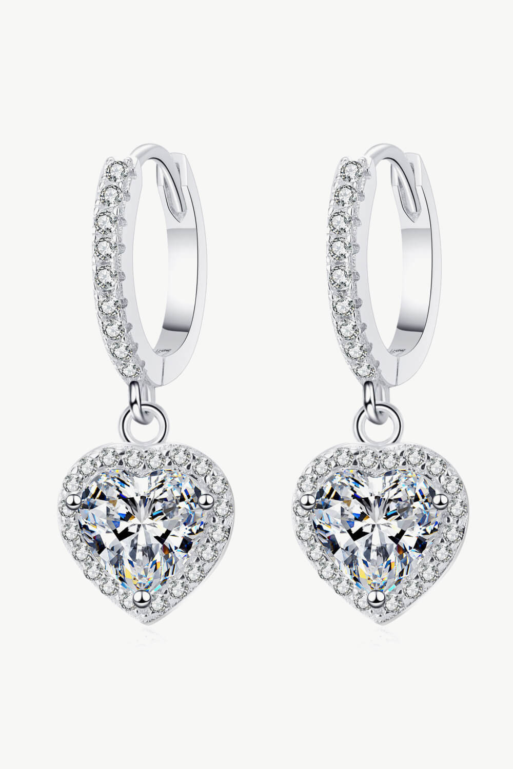 Moissanite Heart-Shaped Drop Earrings-Trendsi-Silver-One Size-[option4]-[option5]-[option6]-[option7]-[option8]-Shop-Boutique-Clothing-for-Women-Online