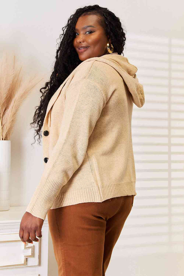 Woven Right Button-Down Long Sleeve Hooded Sweater-Trendsi-[option4]-[option5]-[option6]-[option7]-[option8]-Shop-Boutique-Clothing-for-Women-Online