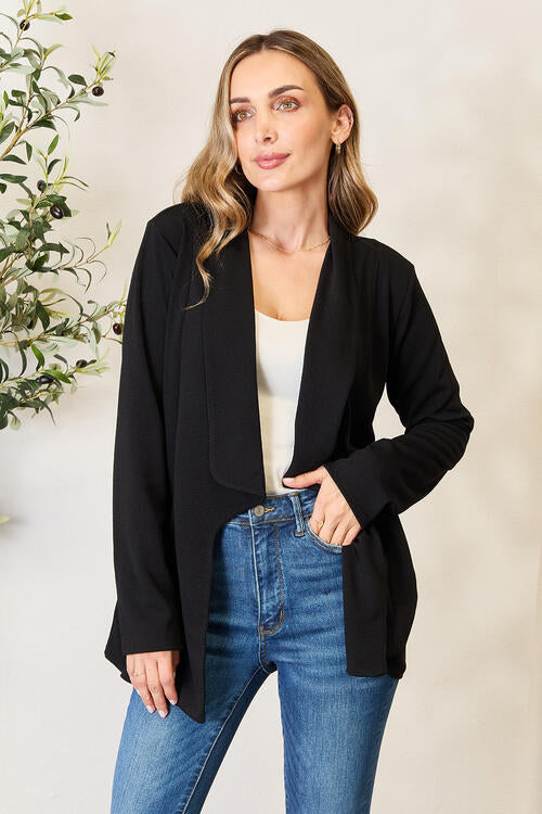 Heimish Open Front Long Sleeve Blazer-Trendsi-Black-S-[option4]-[option5]-[option6]-[option7]-[option8]-Shop-Boutique-Clothing-for-Women-Online