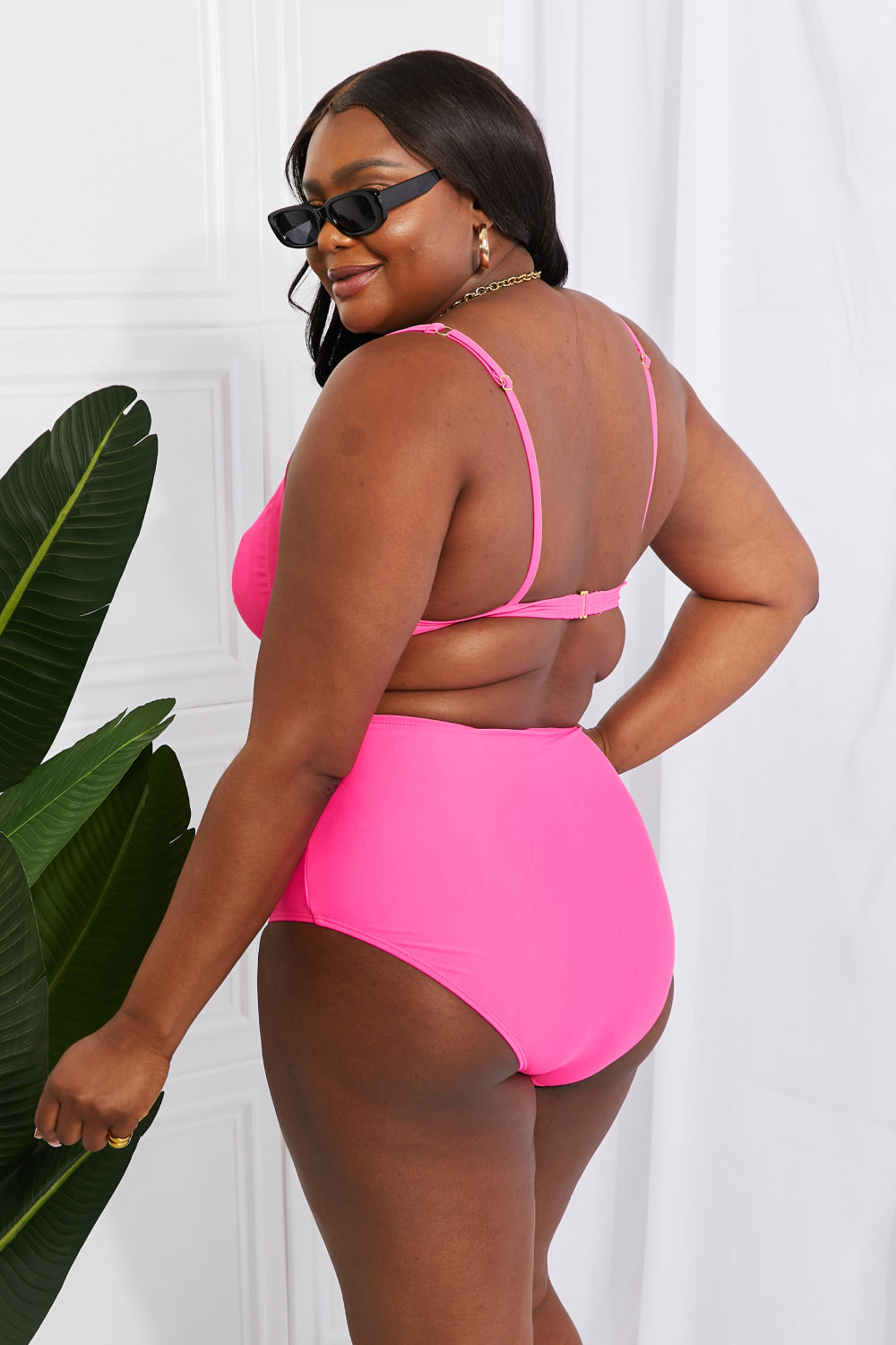 Marina West Swim Take A Dip Twist High-Rise Bikini in Pink-Trendsi-[option4]-[option5]-[option6]-[option7]-[option8]-Shop-Boutique-Clothing-for-Women-Online