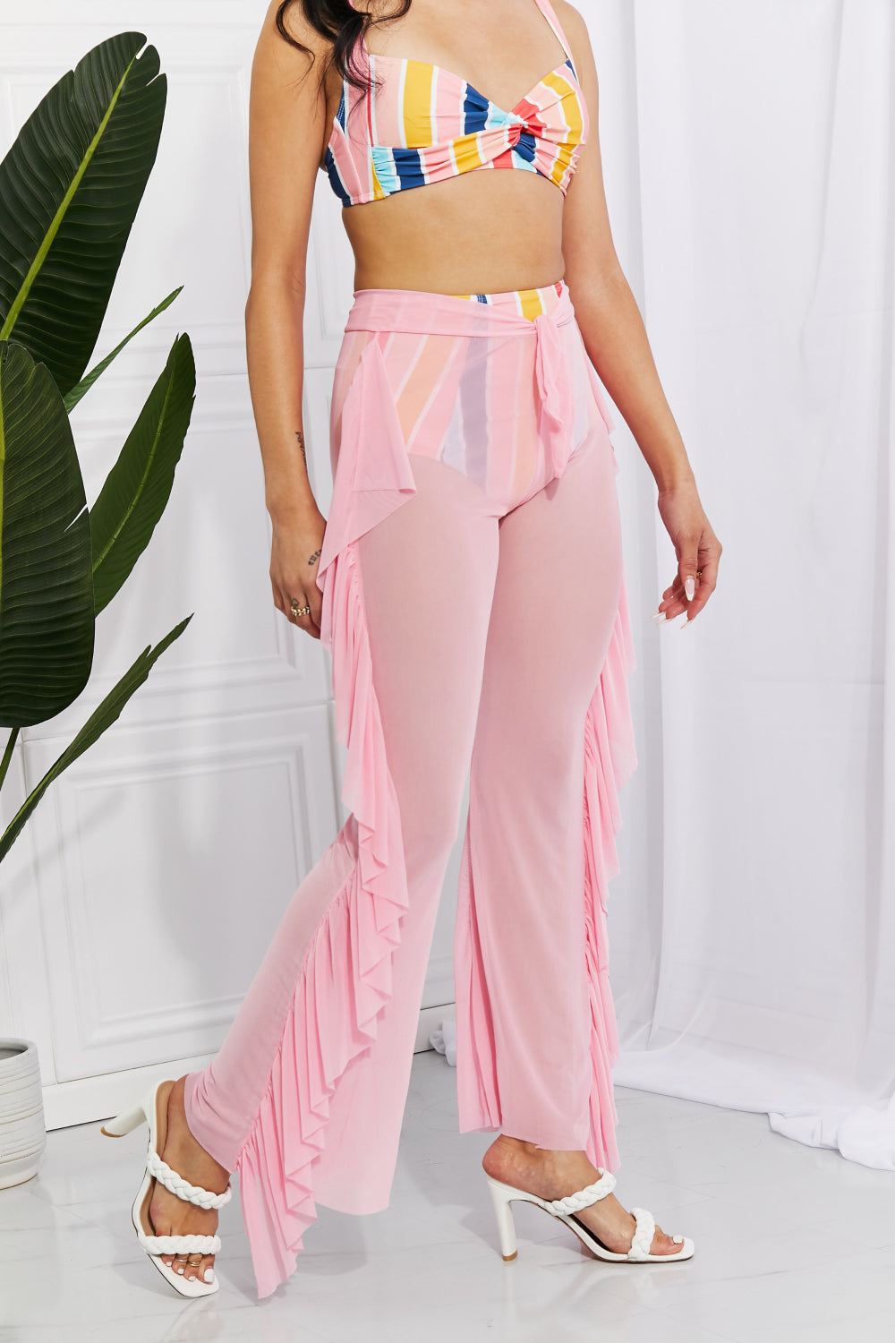 Marina West Swim Take Me To The Beach Mesh Ruffle Cover-Up Pants-Trendsi-Blush Pink-One Size-[option4]-[option5]-[option6]-[option7]-[option8]-Shop-Boutique-Clothing-for-Women-Online