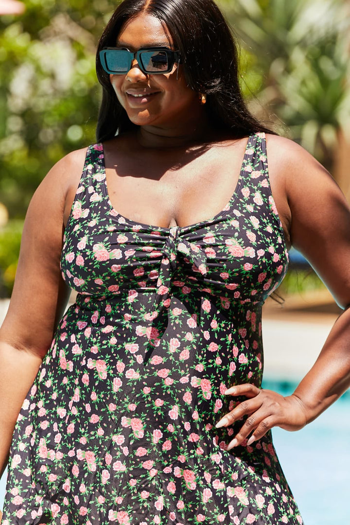 Marina West Swim Full Size Clear Waters Swim Dress in Black Roses-Trendsi-[option4]-[option5]-[option6]-[option7]-[option8]-Shop-Boutique-Clothing-for-Women-Online