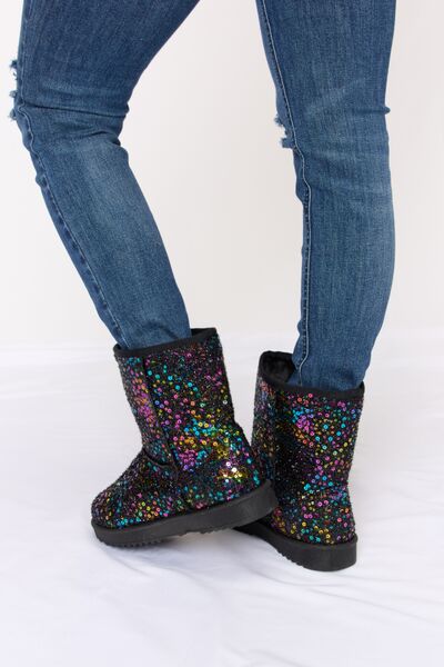 Forever Link Sequin Thermal Flat Boots-Trendsi-[option4]-[option5]-[option6]-[option7]-[option8]-Shop-Boutique-Clothing-for-Women-Online