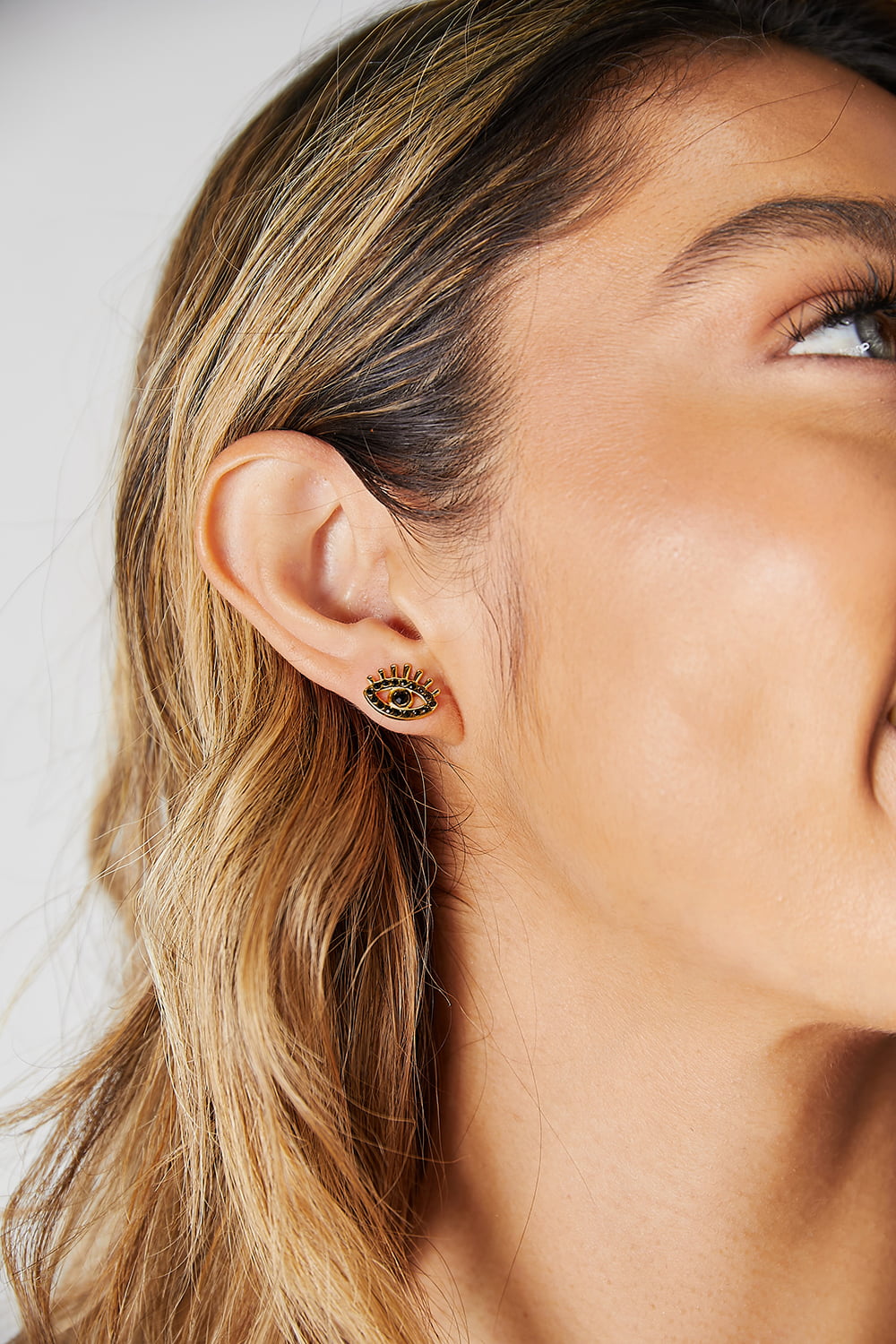 Adored Rhinestone Eye Stud Earrings-Trendsi-Gold-One Size-[option4]-[option5]-[option6]-[option7]-[option8]-Shop-Boutique-Clothing-for-Women-Online