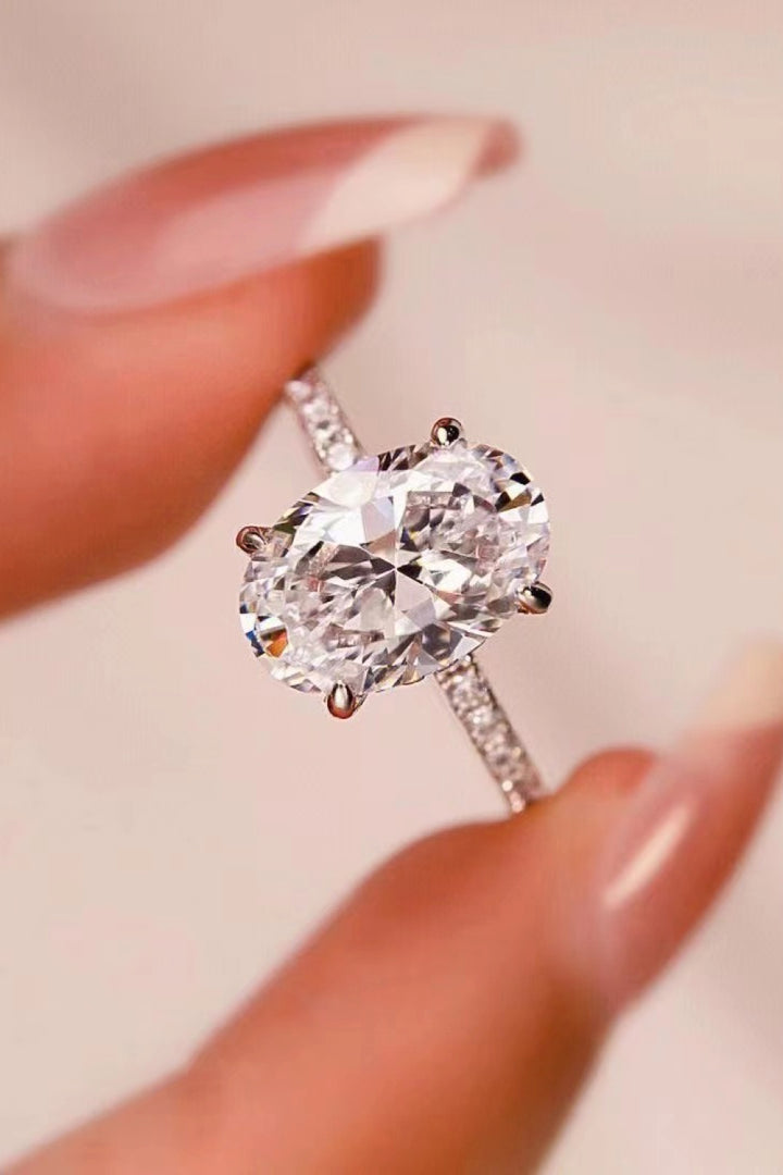 Platinum-Plated Side Stone 2 Carat Moissanite Ring-Trendsi-[option4]-[option5]-[option6]-[option7]-[option8]-Shop-Boutique-Clothing-for-Women-Online