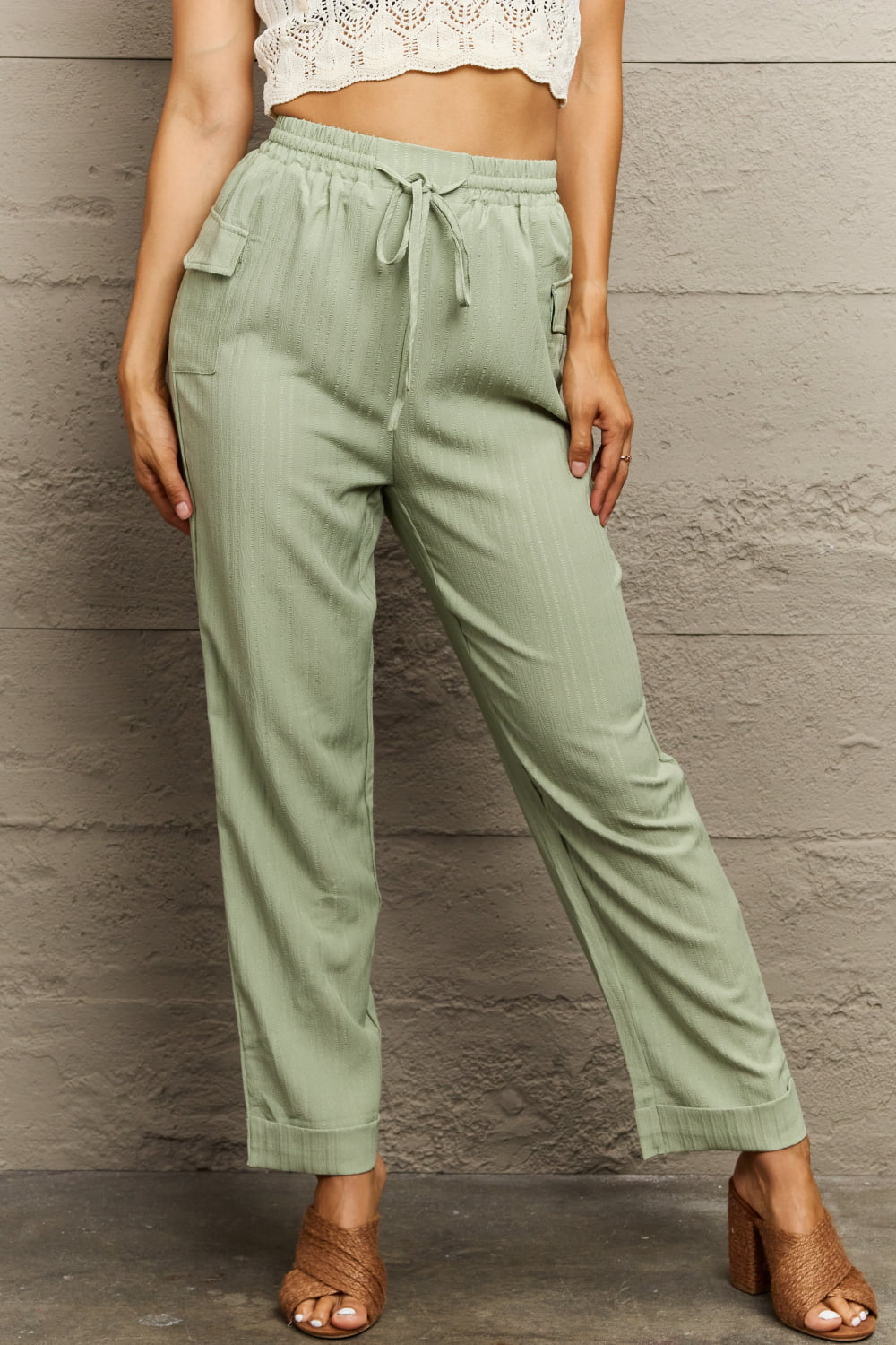 Tie Waist Long Pants-Trendsi-Light Green-S-[option4]-[option5]-[option6]-[option7]-[option8]-Shop-Boutique-Clothing-for-Women-Online