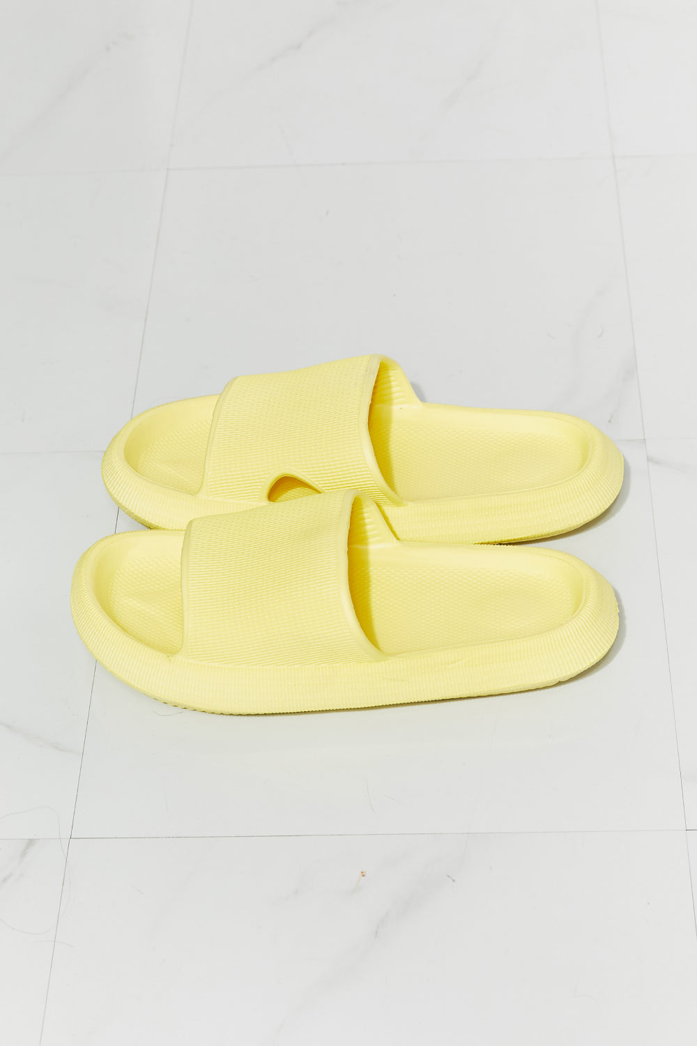 MMShoes Arms Around Me Open Toe Slide in Yellow-Trendsi-[option4]-[option5]-[option6]-[option7]-[option8]-Shop-Boutique-Clothing-for-Women-Online