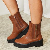 Forever Link Side Zip Platform Boots-Trendsi-[option4]-[option5]-[option6]-[option7]-[option8]-Shop-Boutique-Clothing-for-Women-Online