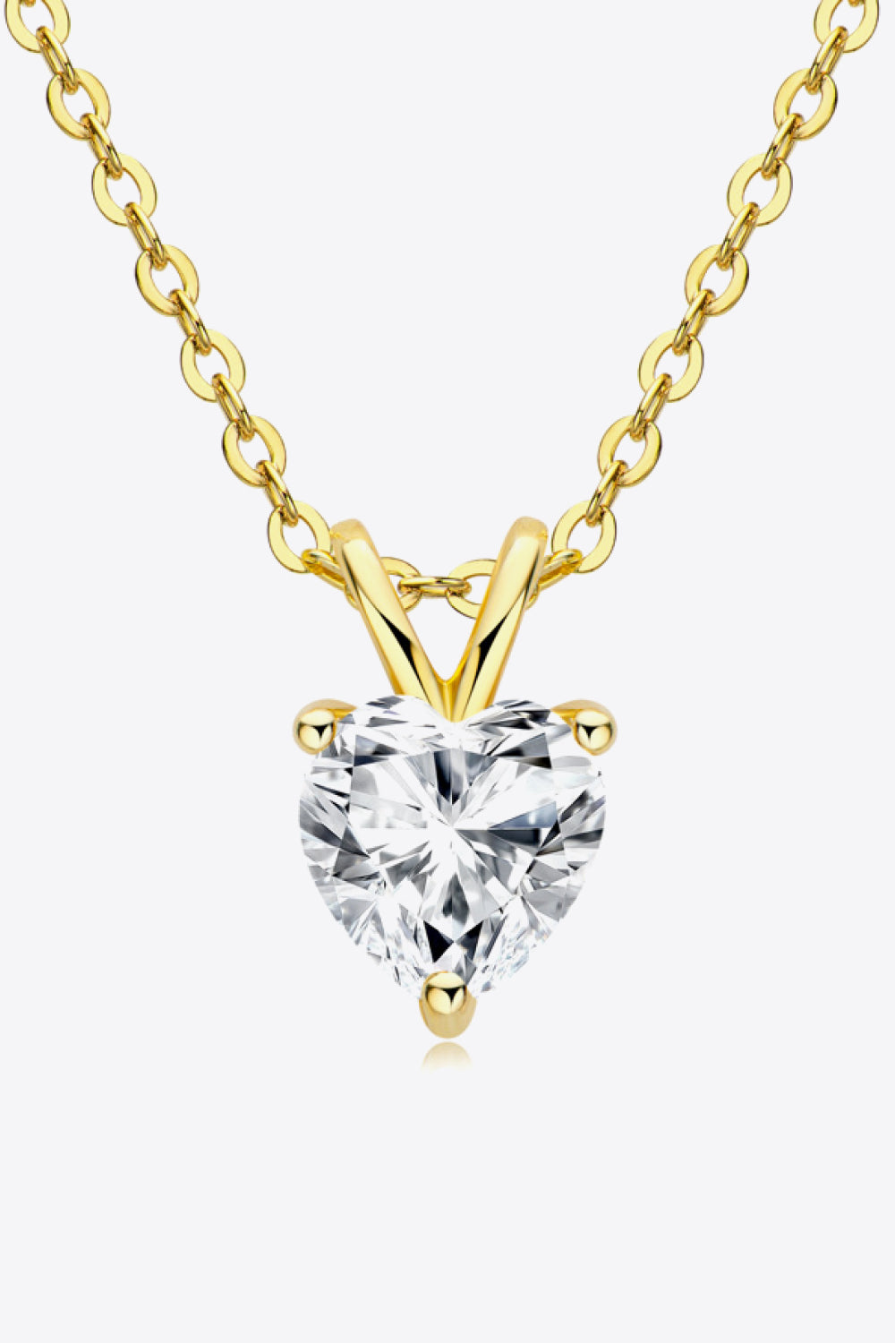 1 Carat Moissanite Heart-Shaped Pendant Necklace-Trendsi-Gold-One Size-[option4]-[option5]-[option6]-[option7]-[option8]-Shop-Boutique-Clothing-for-Women-Online