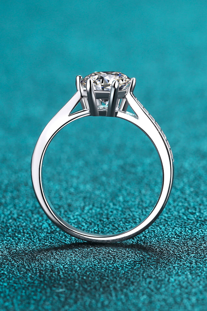 925 Sterling Silver Moissanite Adjustable Ring-Trendsi-[option4]-[option5]-[option6]-[option7]-[option8]-Shop-Boutique-Clothing-for-Women-Online