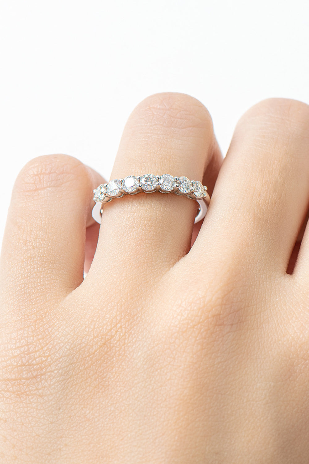 Can't Stop Your Shine Moissanite Platinum-Plated Ring-Trendsi-Silver-5-[option4]-[option5]-[option6]-[option7]-[option8]-Shop-Boutique-Clothing-for-Women-Online
