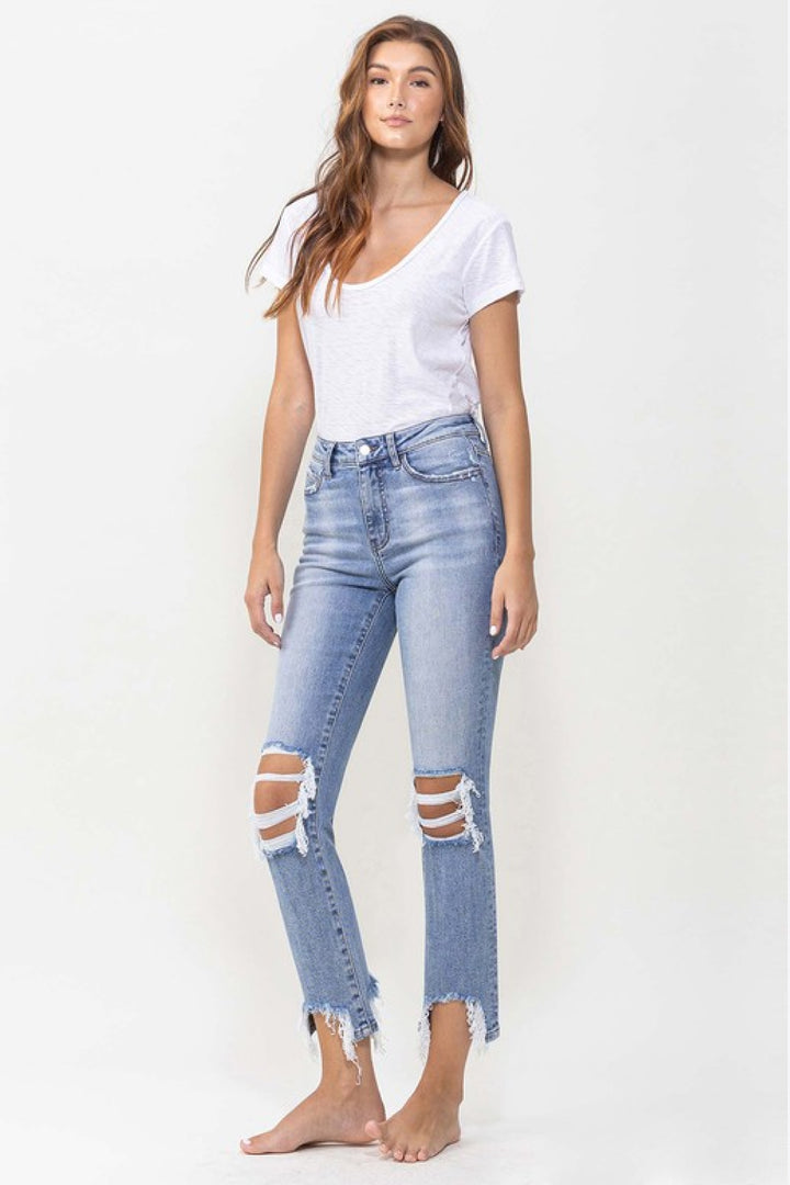 Lovervet Courtney Super High Rise Kick Flare Jeans-Trendsi-[option4]-[option5]-[option6]-[option7]-[option8]-Shop-Boutique-Clothing-for-Women-Online